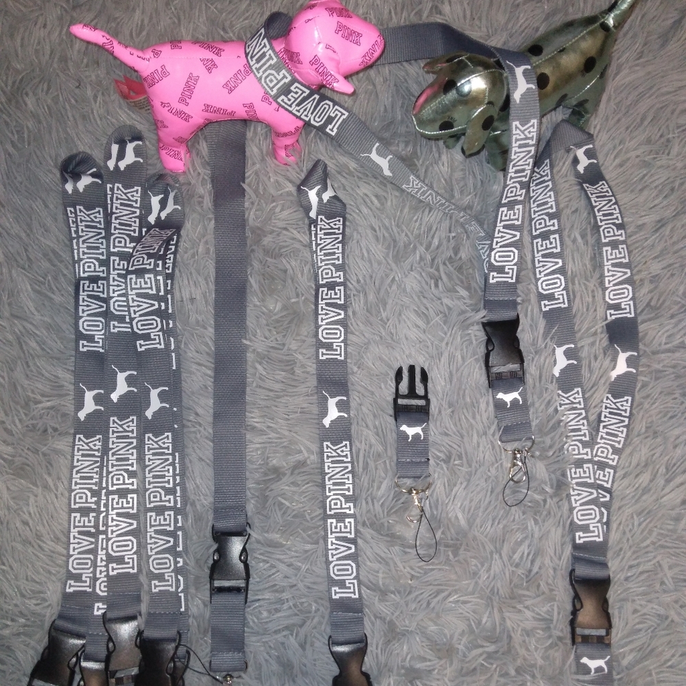 NEW PINK Victorias secret Lanyards